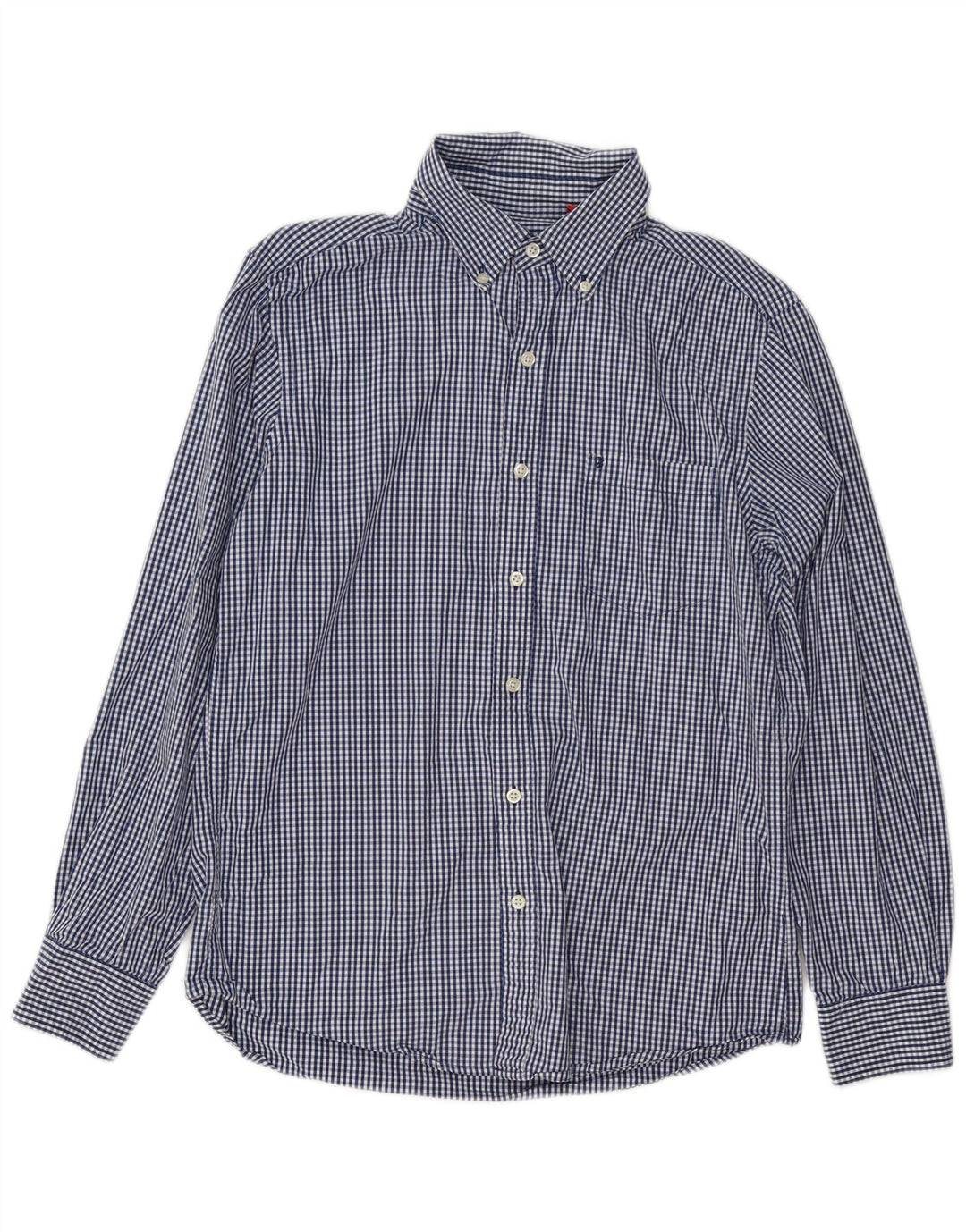 Ανδρικό πουκάμισο Izod Coupe Ajustee Slim Fit Medium Blue Gingham Cotton