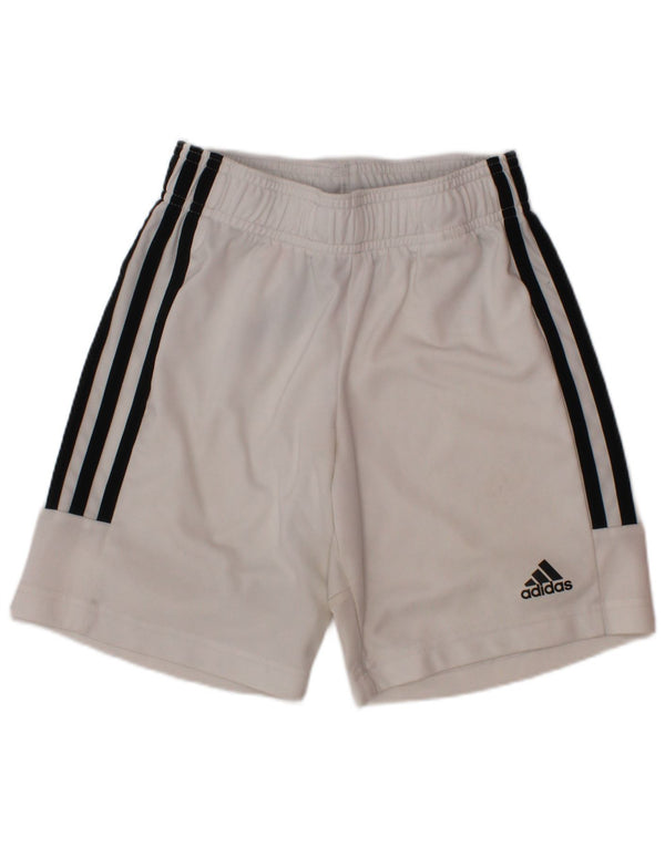 Adidas Boys Aeroready Sport σορτς 7-8 ετών λευκό πολυεστέρα