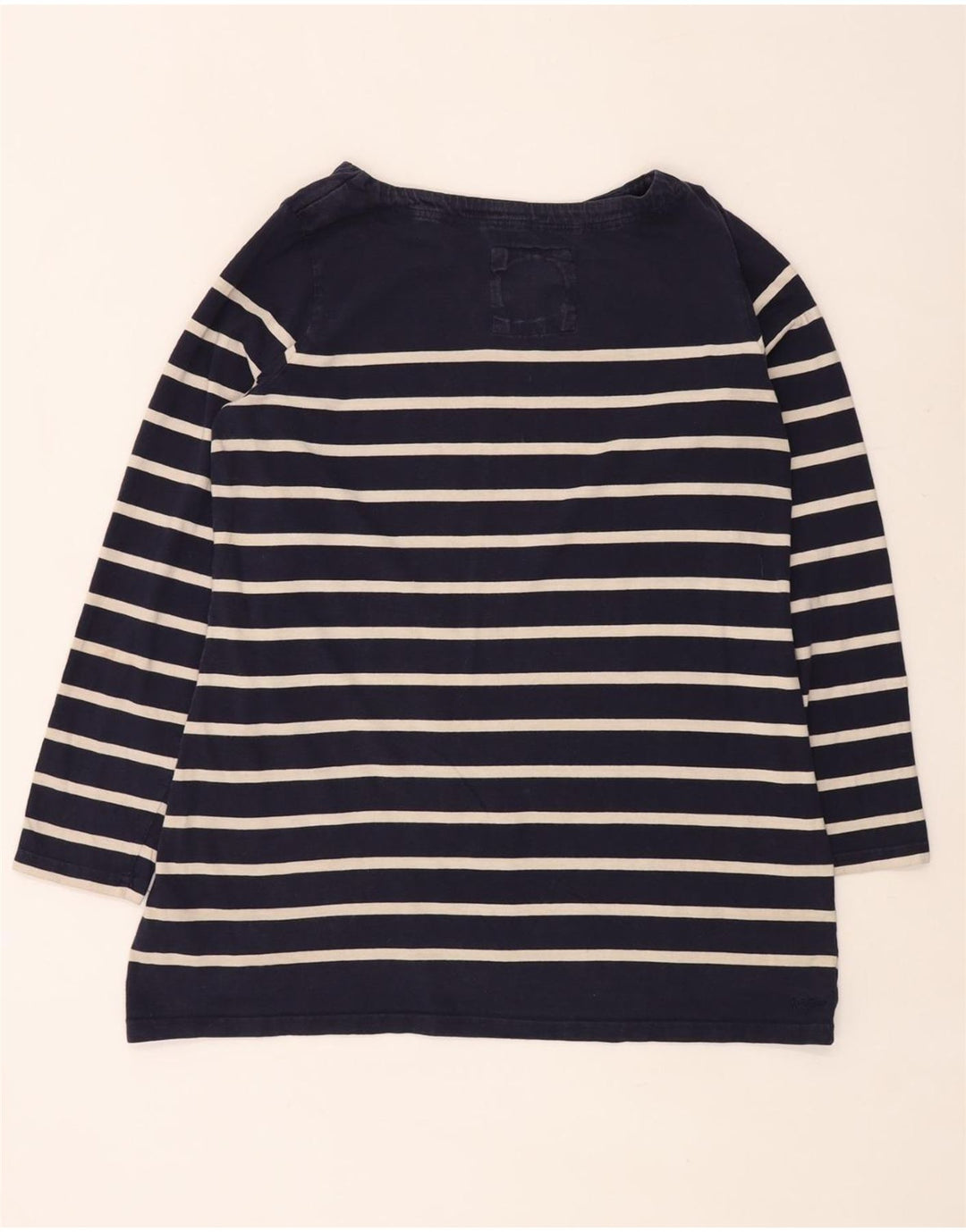 FAT FACE Γυναικείο τοπ μακρυμάνικο UK 18 XL Navy Blue ριγέ βαμβακερό