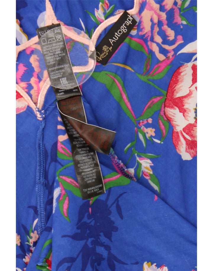 Marks & Spencer Γυναικείο αυτόγραφο Sundress UK 12 Medium Blue Floral