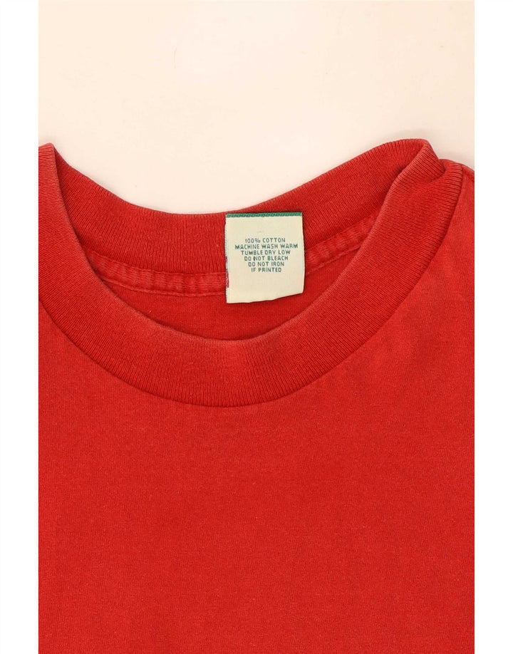Ανδρικό γραφικό T-Shirt Levi's Top μεγάλο κόκκινο βαμβακερό