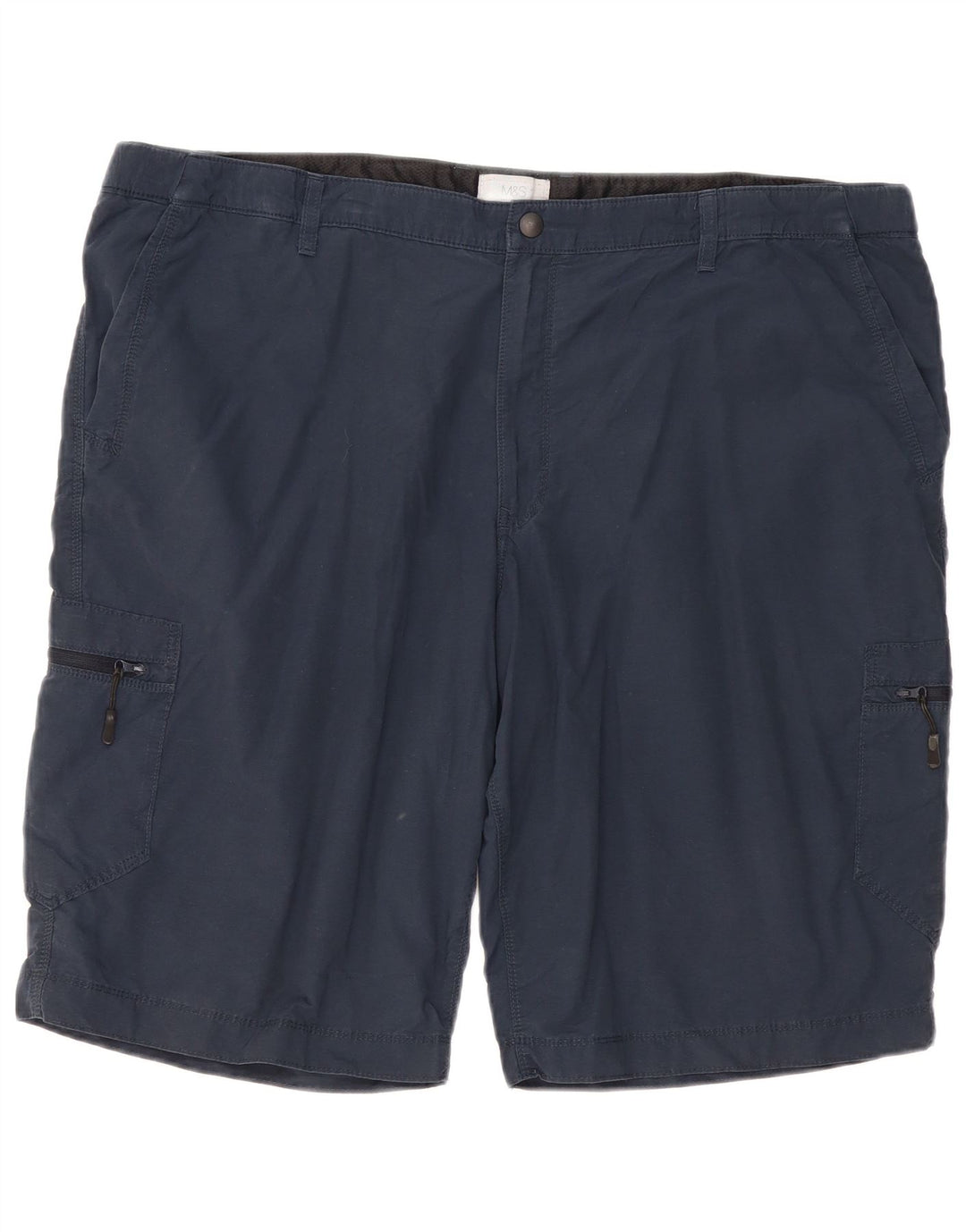 Ανδρικό σορτς Cargo Marks & Spencer W44 2XL Navy Blue Cotton