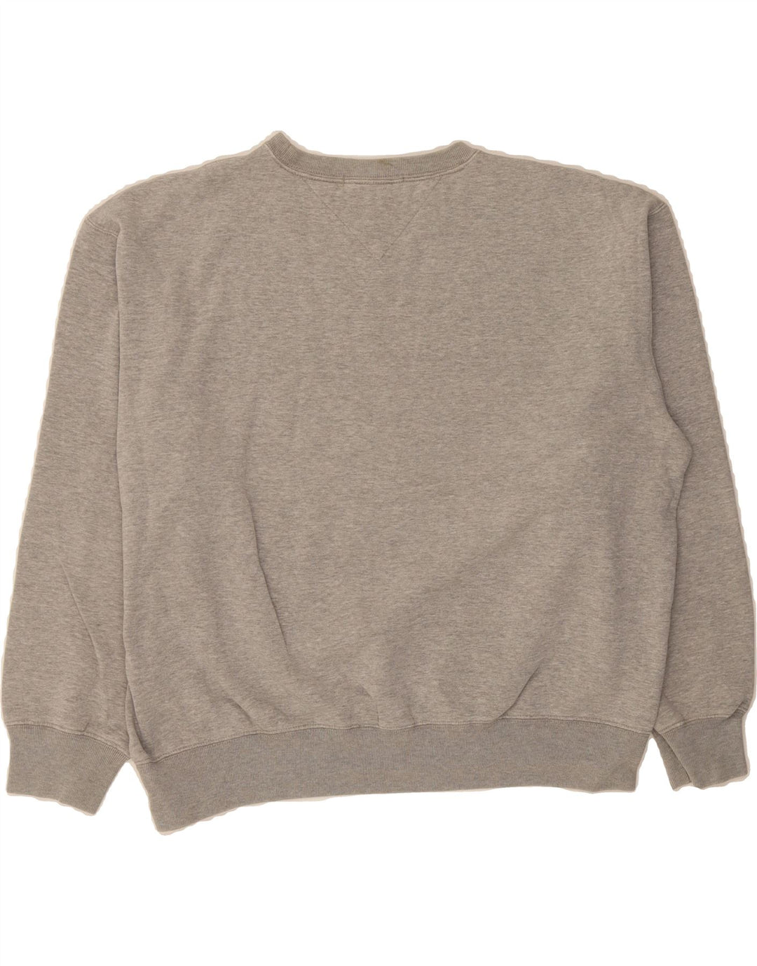 TOMMY HILFIGER Womens Oversized Sweatshirt Jumper UK 16 Large Grey Cotton Vintage Tommy Hilfiger and Second-Hand Tommy Hilfiger from Messina Hembry 