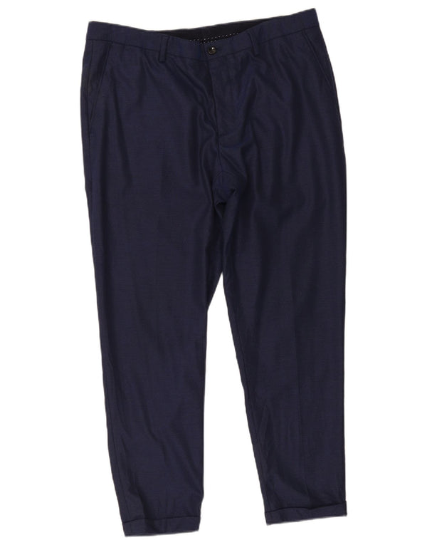 Zara Ανδρικό παντελόνι Chino Slim EU 44 Large W34 L27 Navy Blue