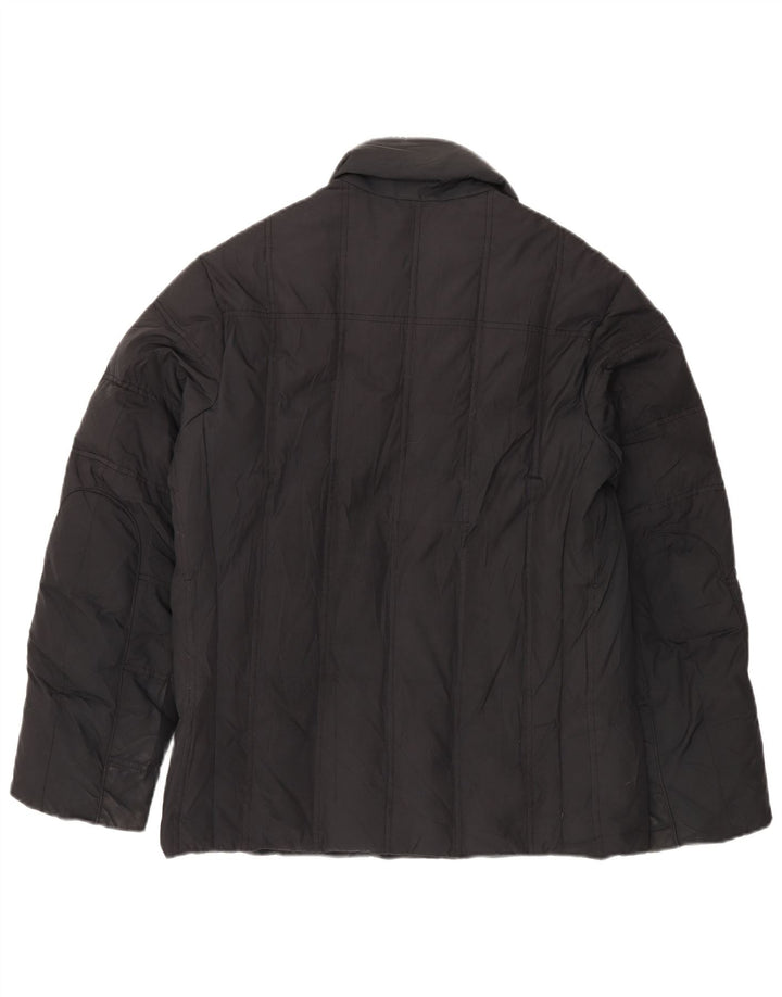 TRUSSARDI JEANS Ανδρικό μπουφάν με επένδυση IT 46 Small μαύρο