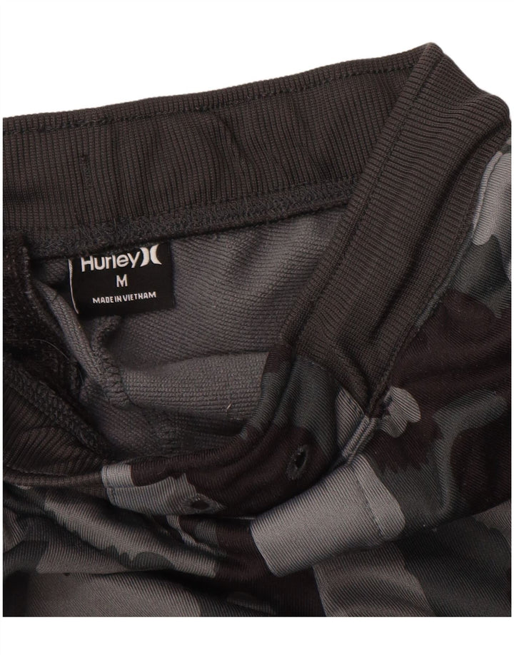 Hurley Boys Tracksuit Trousers Joggers 10-11 Years Medium Grey Camouflage