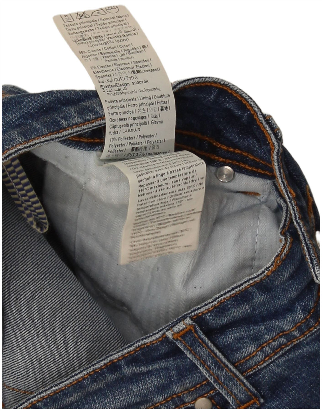 Liu Jo Mens Franktop Slim Jeans W32 L28 Μπλε βαμβακερό