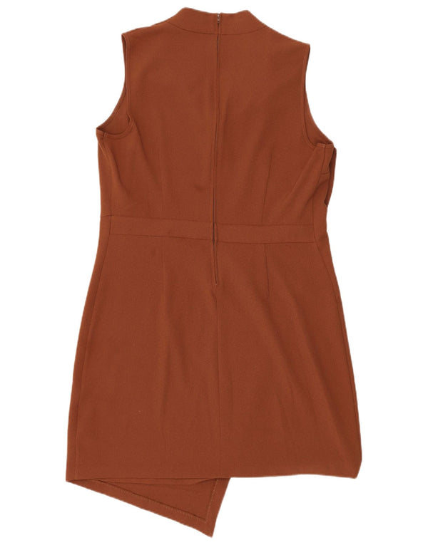 Επόμενο γυναικείο αμάνικο φόρεμα UK 16 Large Brown Πολυεστέρας