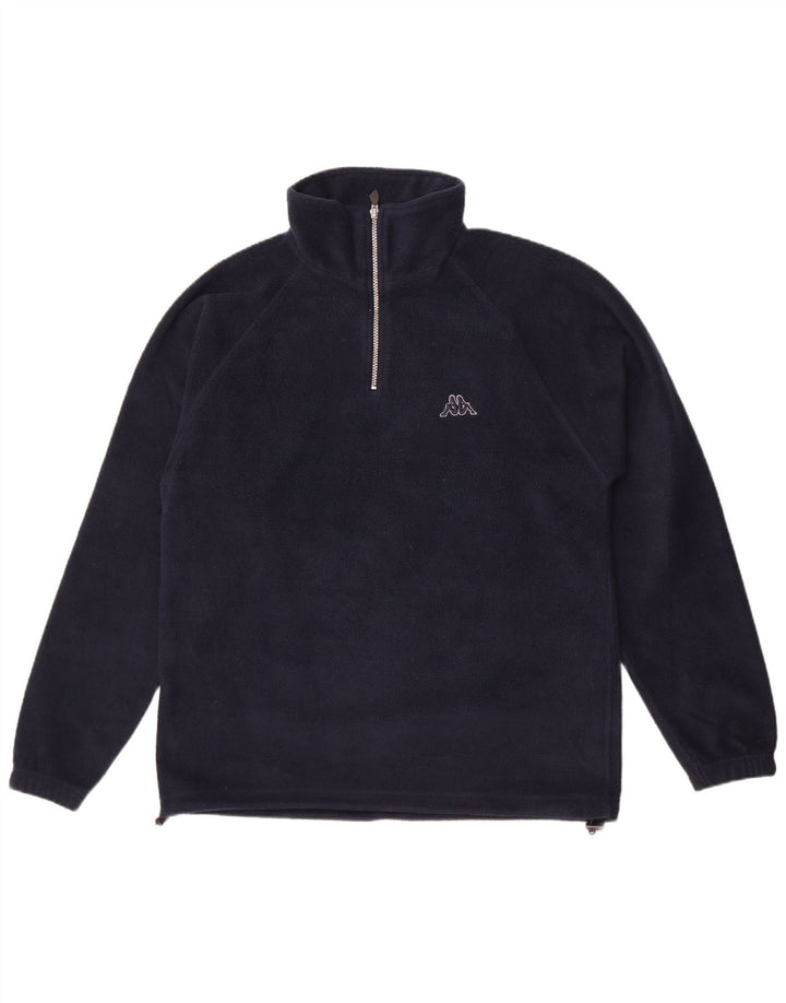 Kappa Ανδρικό φερμουάρ με φερμουάρ Fleece Jumper Medium Navy Blue Polyester