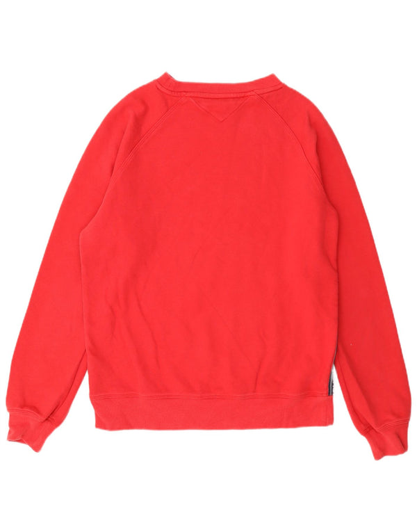 Ανδρικό γραφικό φούτερ Tommy Hilfiger Jumper Small Red Colorblock Βαμβακερό