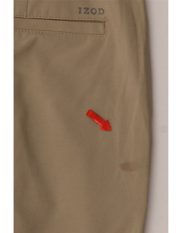 Izod Γυναικείο ίσιο παντελόνι Chino W32 L30 Beige Polyester