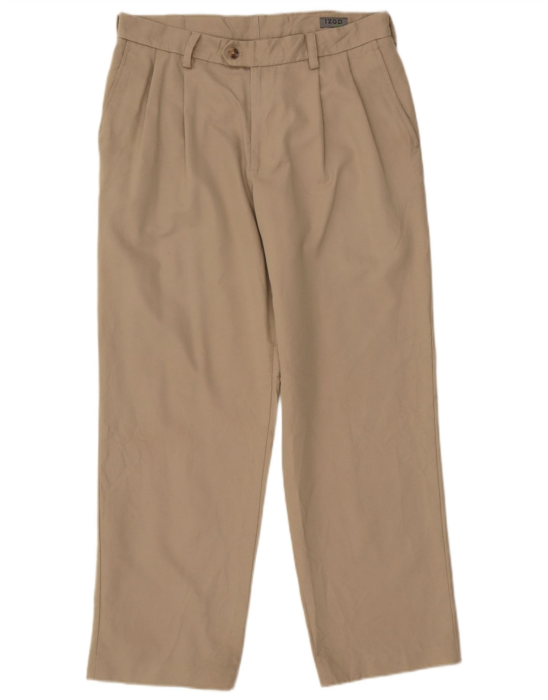 Ανδρικό παντελόνι Chino με καρφίτσες IZOD W32 L30 Beige Polyester