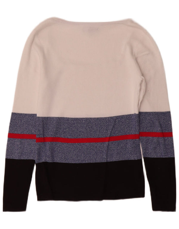 Tommy Hilfiger Γυναικείο πουλόβερ με λαιμόκαυστο UK 10 Small White