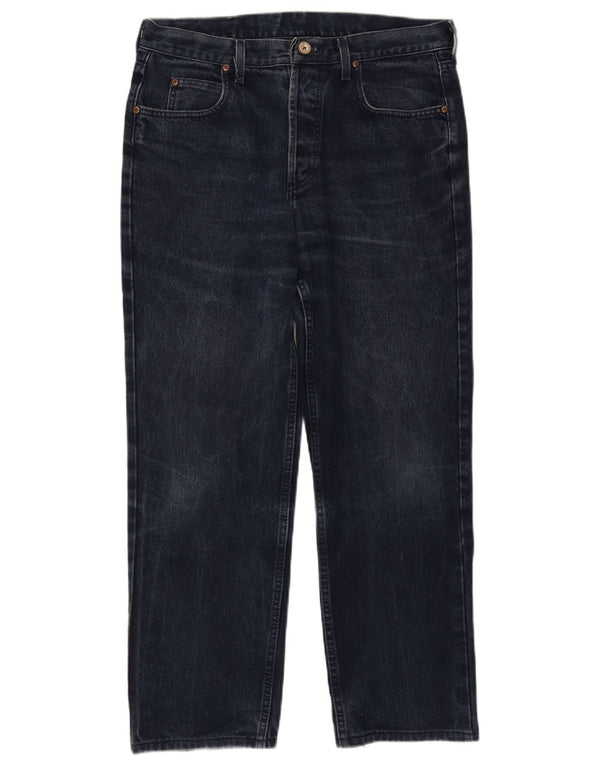 Lee Mens Chicago Straight Jeans W34 L28 Navy Blue Cotton