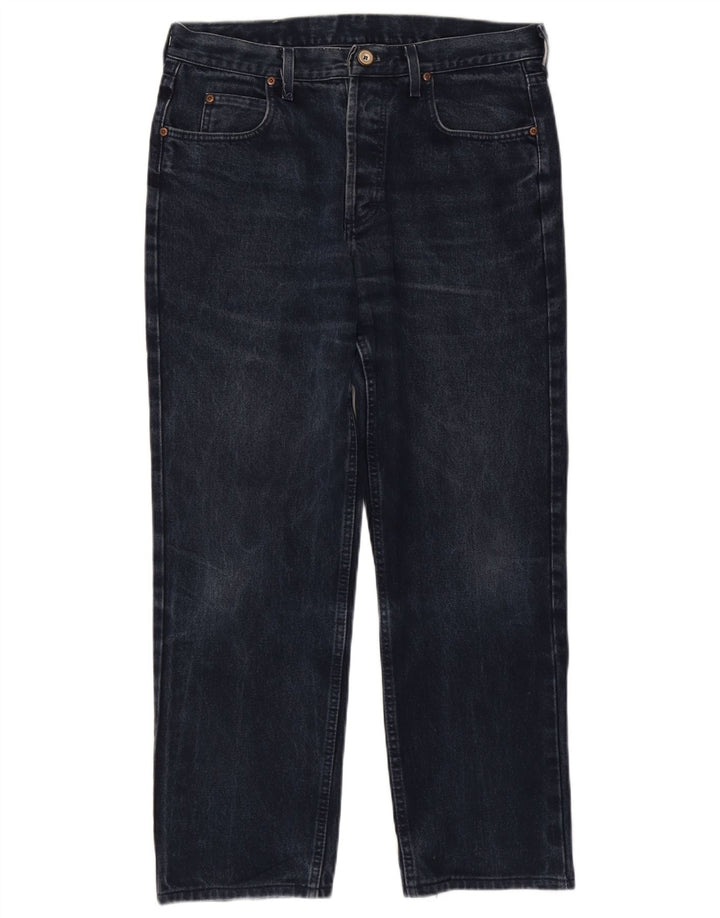 Lee Mens Chicago Straight Jeans W34 L28 Navy Blue Cotton