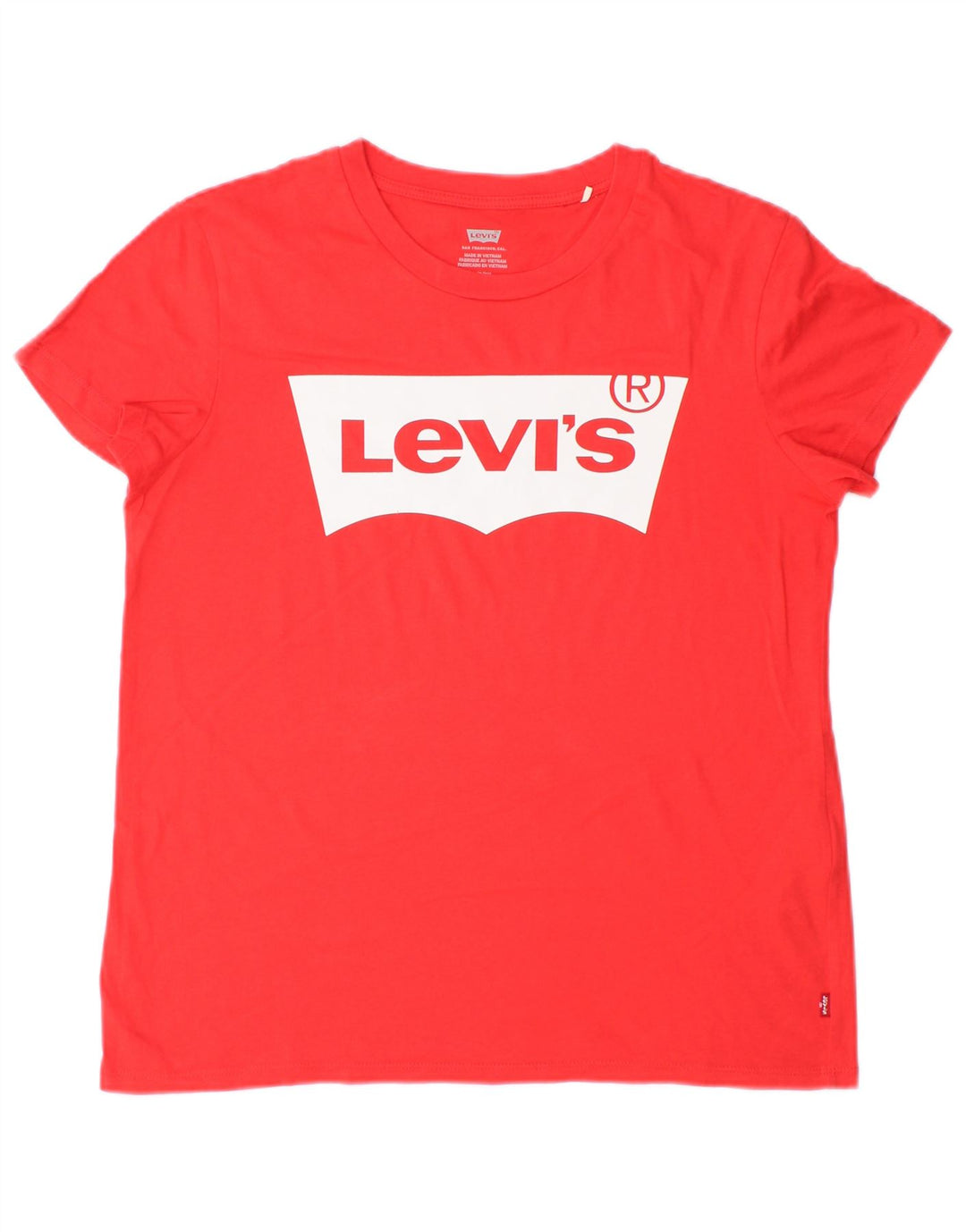 Γυναικείο μεγάλο γραφικό μπλουζάκι Levi's Top 10 μικρό κόκκινο βαμβακερό