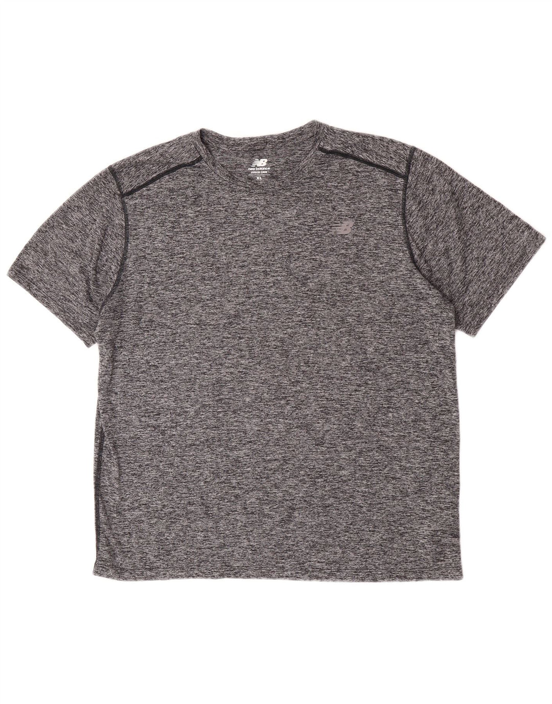 Ανδρικό T-Shirt New Balance Top XL με γκρι πολυεστέρα