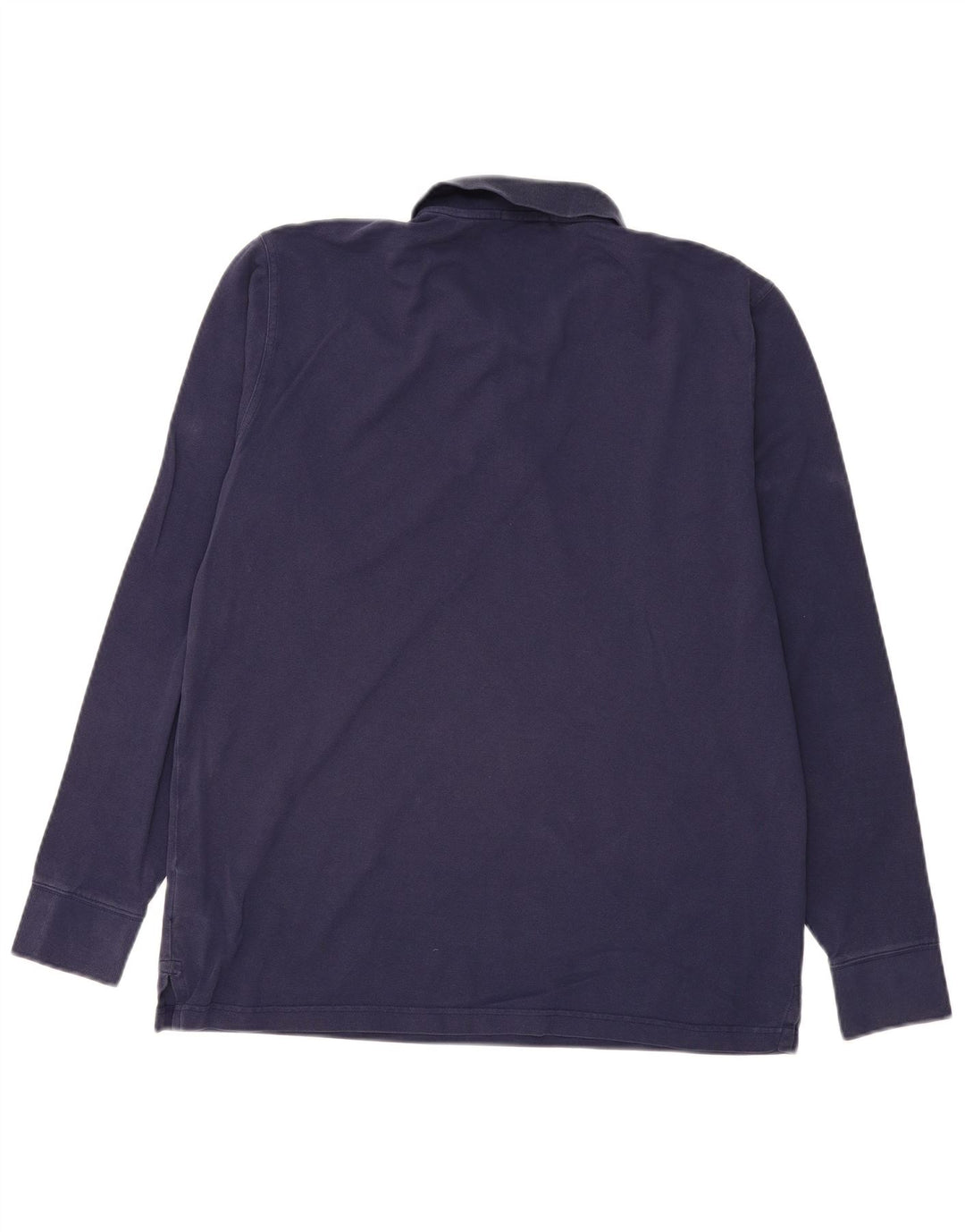 Ανδρικό κανονικό μακρυμάνικο μπλουζάκι πόλο GANT XL Navy Blue βαμβακερό