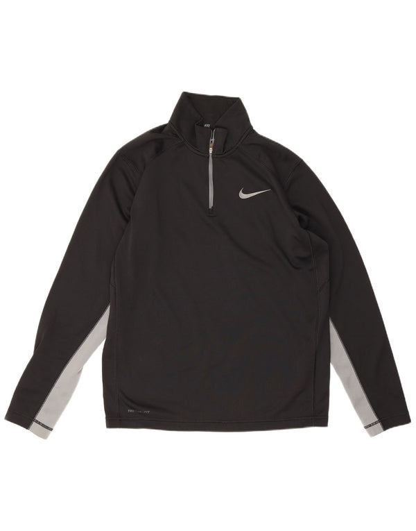 Ανδρική φόρμα πουλόβερ Therma-Fit Nike Top Medium Black Colourblock