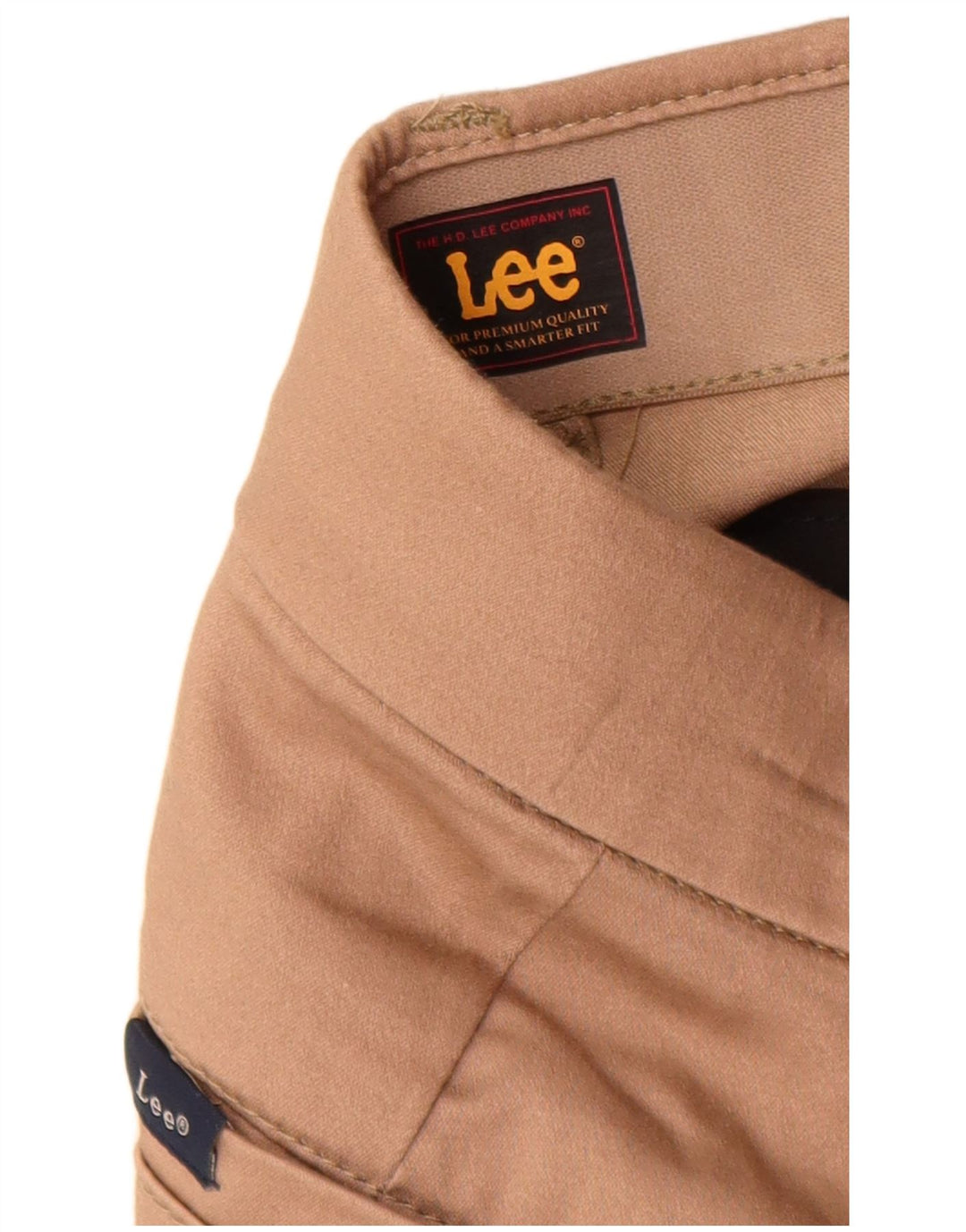 Γυναικείο ίσιο παντελόνι Chino LEE US 14 XL W34 L31 Μπεζ βαμβακερό