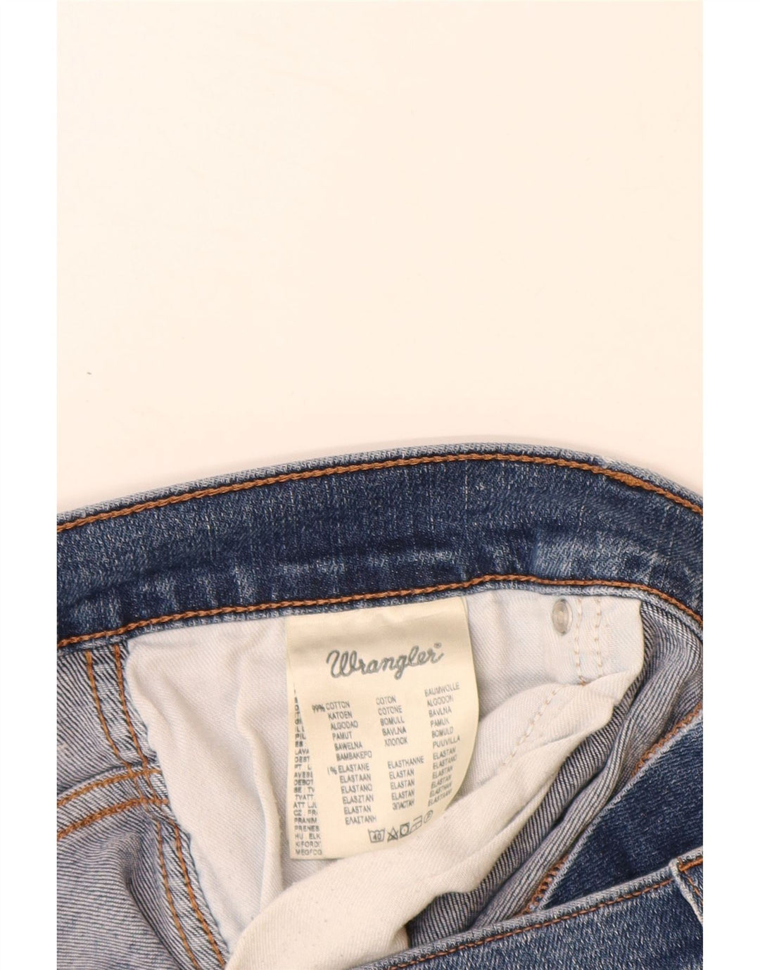 Γυναικείο τζιν ίσιο WRANGLER Crank W36 L32 Μπλε βαμβακερό