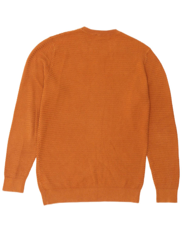 Ανδρικό πουλόβερ Cos Crew Neck Jumper Μικρό πορτοκαλί βαμβακερό