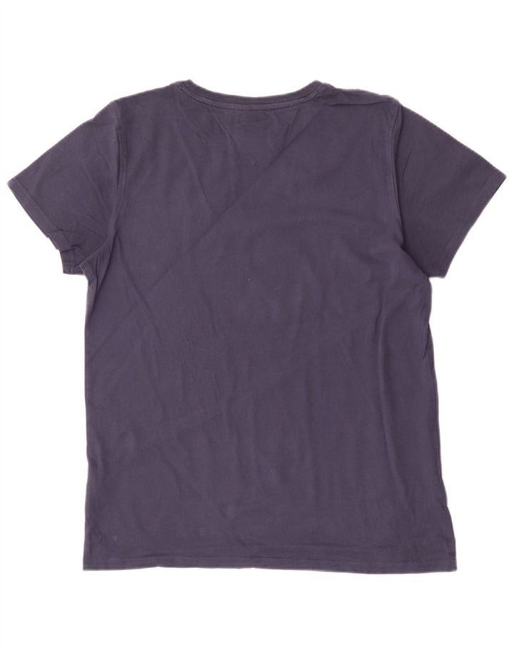 Ανδρικό T-Shirt Tommy Hilfiger Τοπ μεσαίου μπλε βαμβακερό