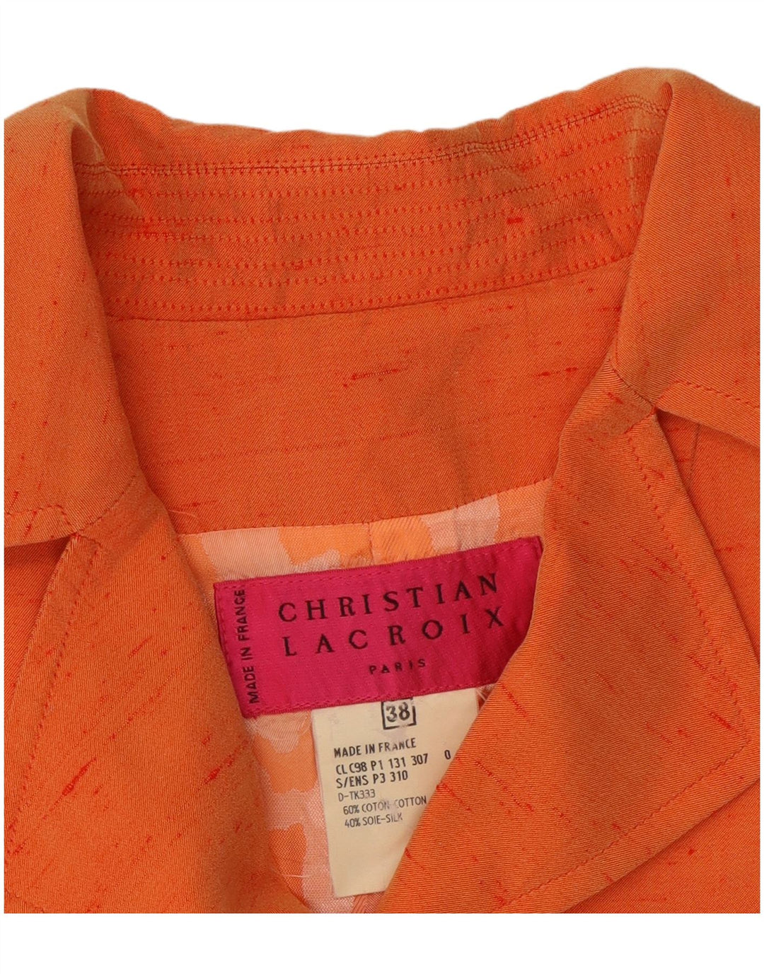 Bazar De Christian Lacroix Γυναικείο σακάκι μπλέιζερ EU 38 Medium Orange