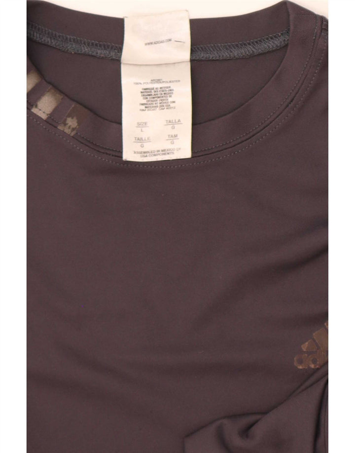Ανδρικό T-Shirt Adidas Top Large Grey Polyester
