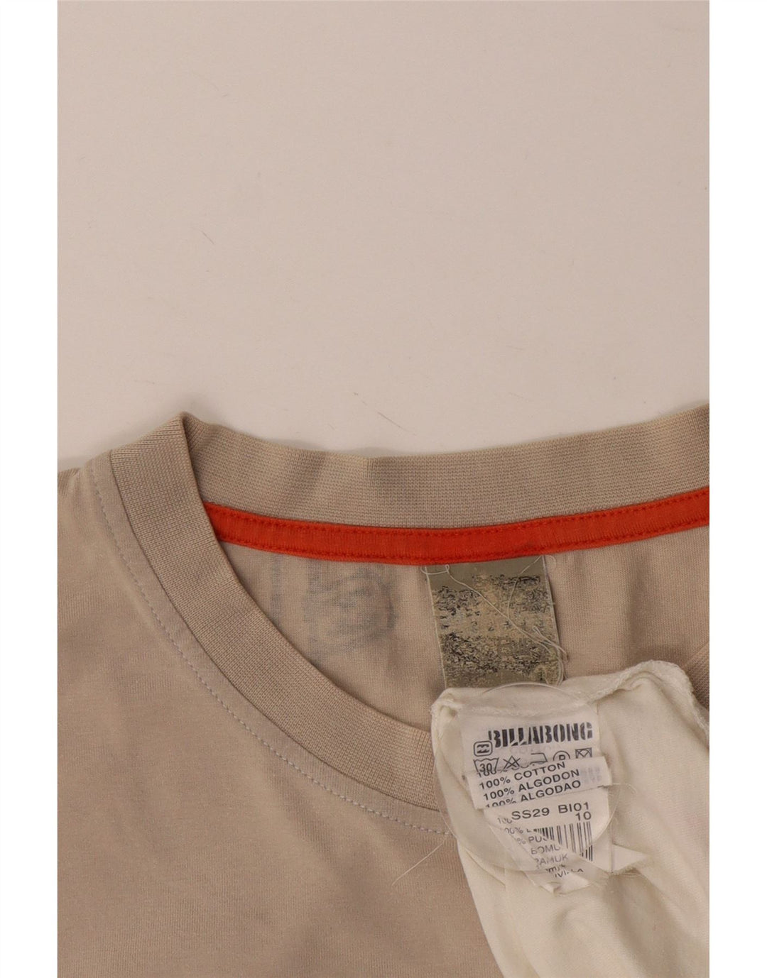 BILLABONG Ανδρικό γραφικό T-Shirt Top XL White Colourblock Βαμβακερό