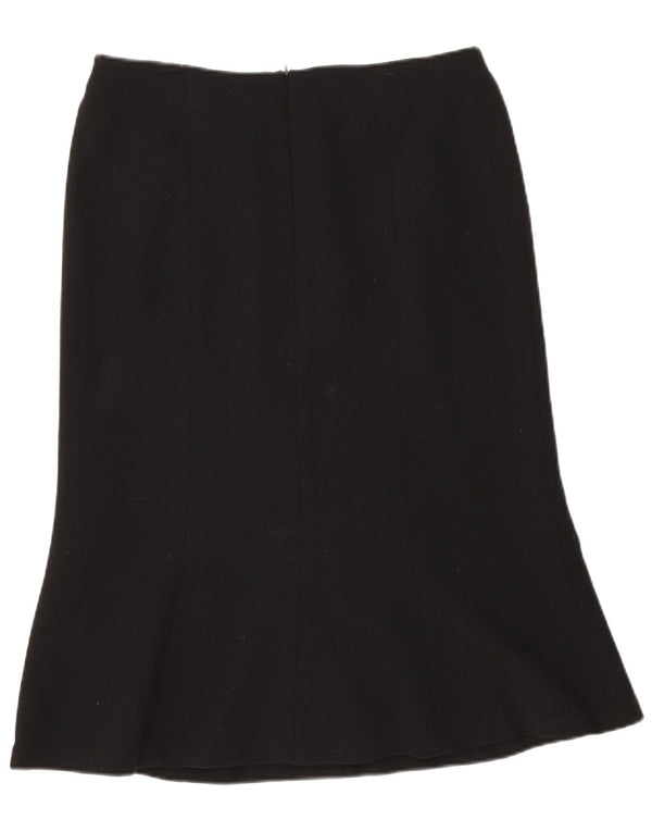 Hobbs Γυναικεία Τρομπέτα Φούστα UK 14 Medium W31 Μαύρο καινούργιο μαλλί