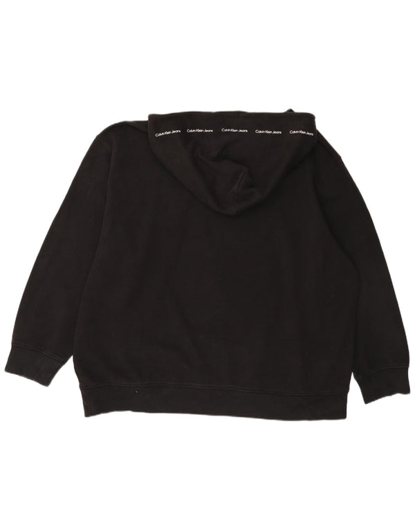 Calvin Klein Jeans Ανδρικό Graphic Hoodie Jumper 5XL μαύρο βαμβακερό