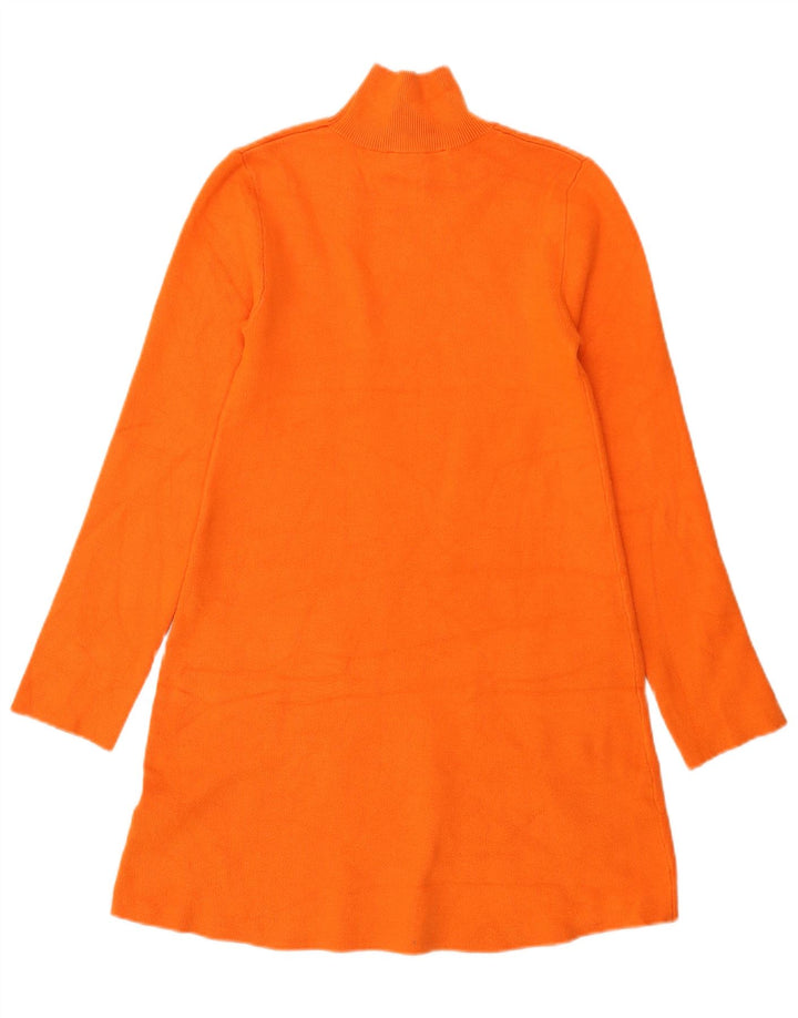 Zara Γυναικείο Jumper Φόρεμα UK 8 Small Orange