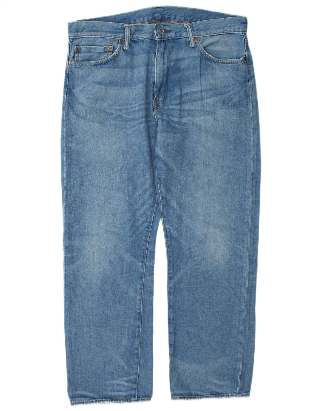 Levi's Mens 504 Straight Jeans W36 L30 Blue Cotton
