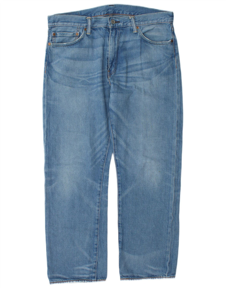 Levi's Mens 504 Straight Jeans W36 L30 Blue Cotton