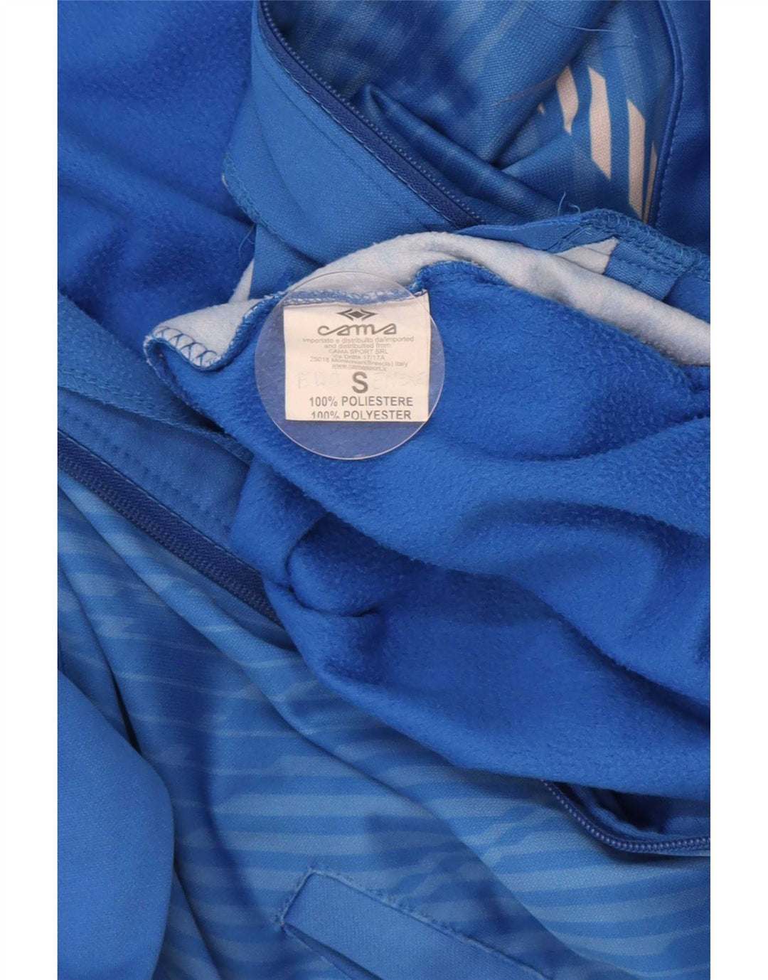 Vintage ανδρική αθλητική φόρμα Top Jacket Μικρό μπλε ριγέ πολυεστέρα