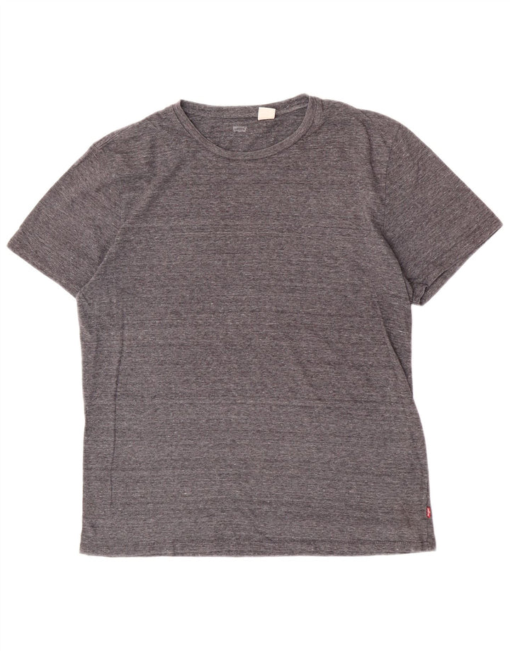 Γυναικείο T-Shirt Levi's Top UK 16 Large Grey Flecked