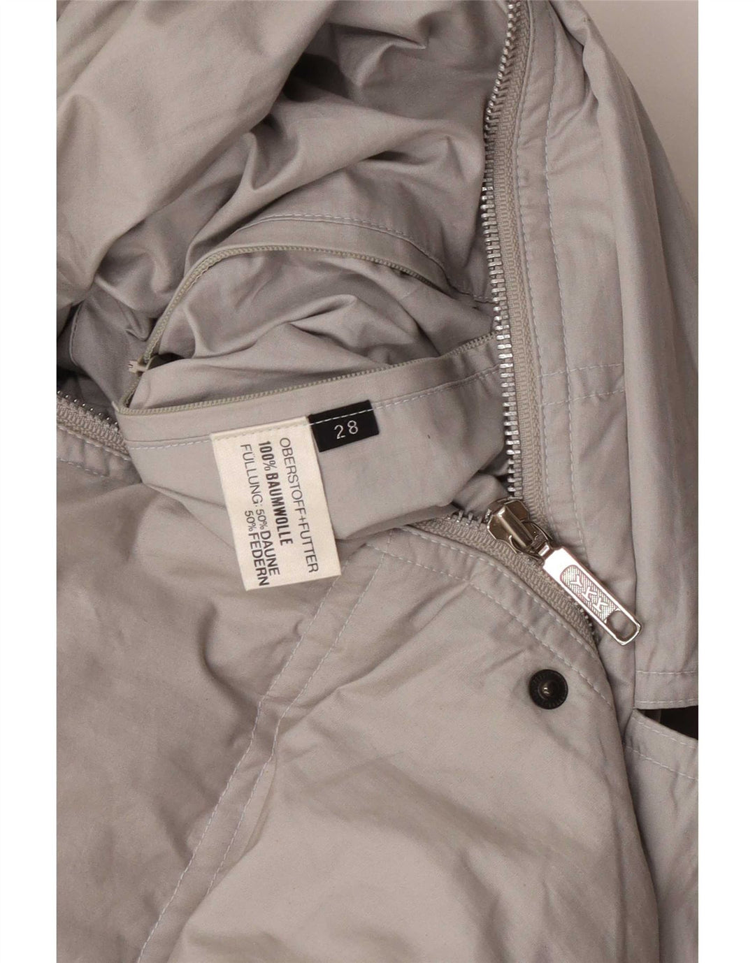 Vintage Ανδρικό μπουφάν με επένδυση UK 44 2XL Γκρι βαμβακερό