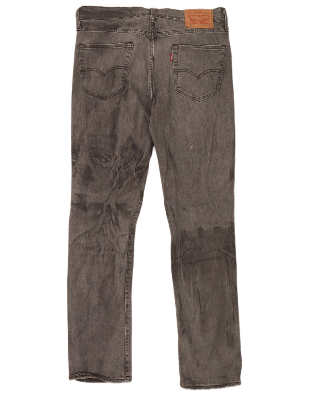 Levi's Mens 511 Slim Jeans W34 L32 Γκρι βαμβακερό