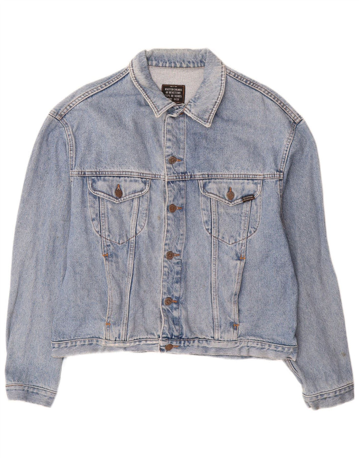 BENETTON Ανδρικό Τζιν Μπουφάν IT 52 XL Μπλε Βαμβακερό