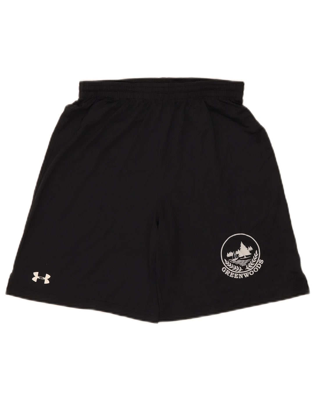 UNDER Armour Boys Sport σορτς 11-12 ετών Μεγάλο Μαύρο Πολυεστέρα