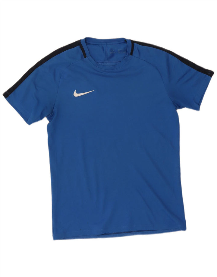 Ανδρικό T-shirt Nike Dri Fit Τοπ μεσαίου μπλε χρώματος πολυεστέρας