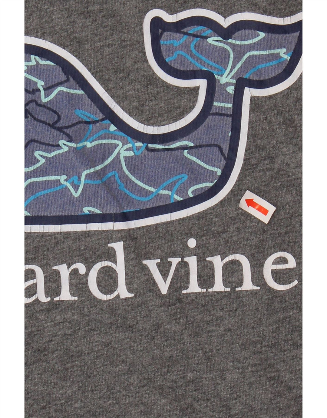 VINEYARD VINES Mens Graphic T-Shirt Top Medium Grey Cotton
