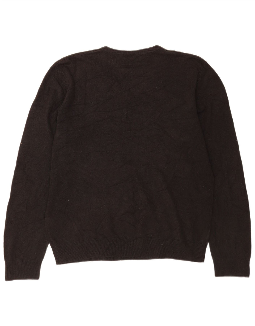 Ανδρικό πουλόβερ Marks & Spencer Blue Harbor με λαιμόκοψη με λαιμόκοψη, μεγάλο μαύρο ακρυλικό
