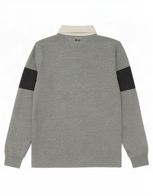 Ανδρικό μπλουζάκι Converse Chuck Taylor Rugby Polo Small Grey Colourblock