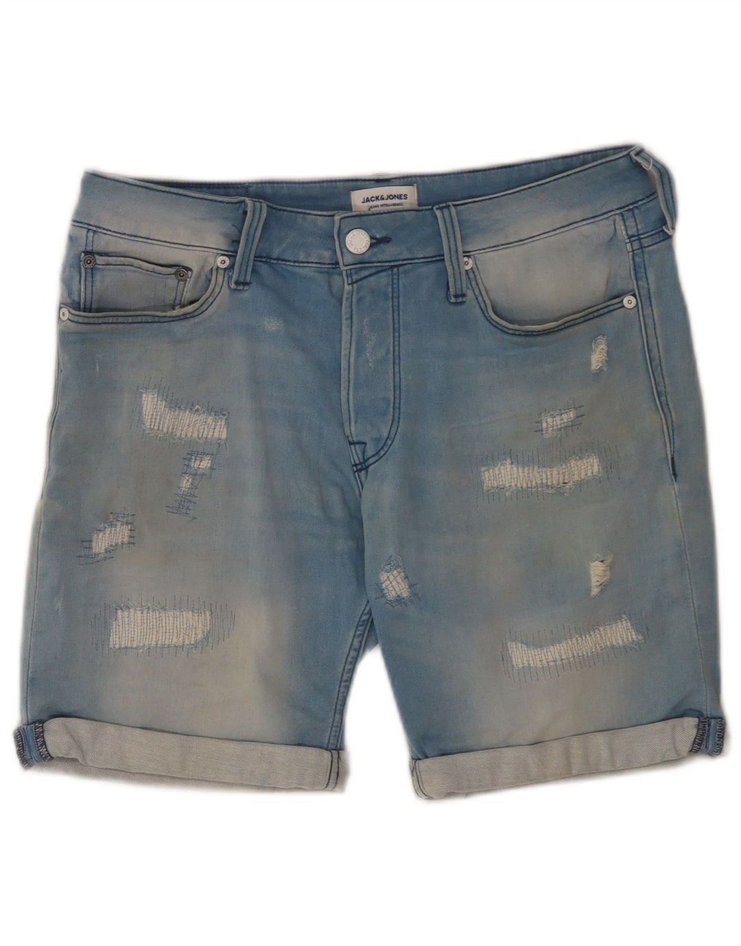 Ανδρικό τζιν σορτς Jack & Jones Distressed Small W29 Μπλε βαμβακερό