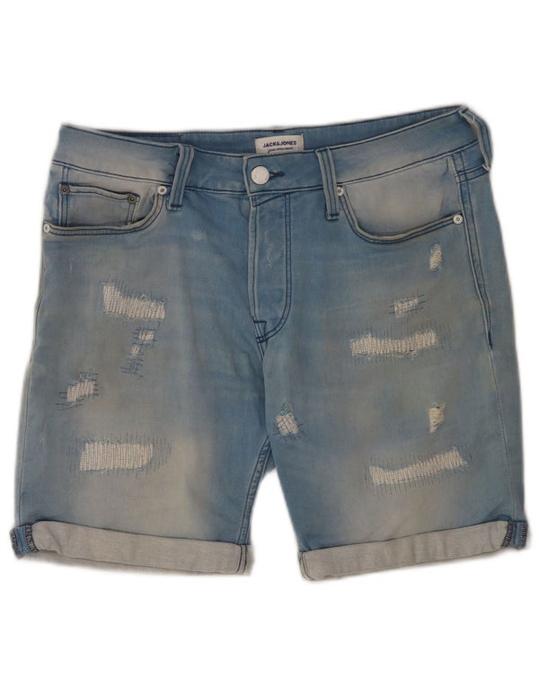 Ανδρικό τζιν σορτς Jack & Jones Distressed Small W29 Μπλε βαμβακερό