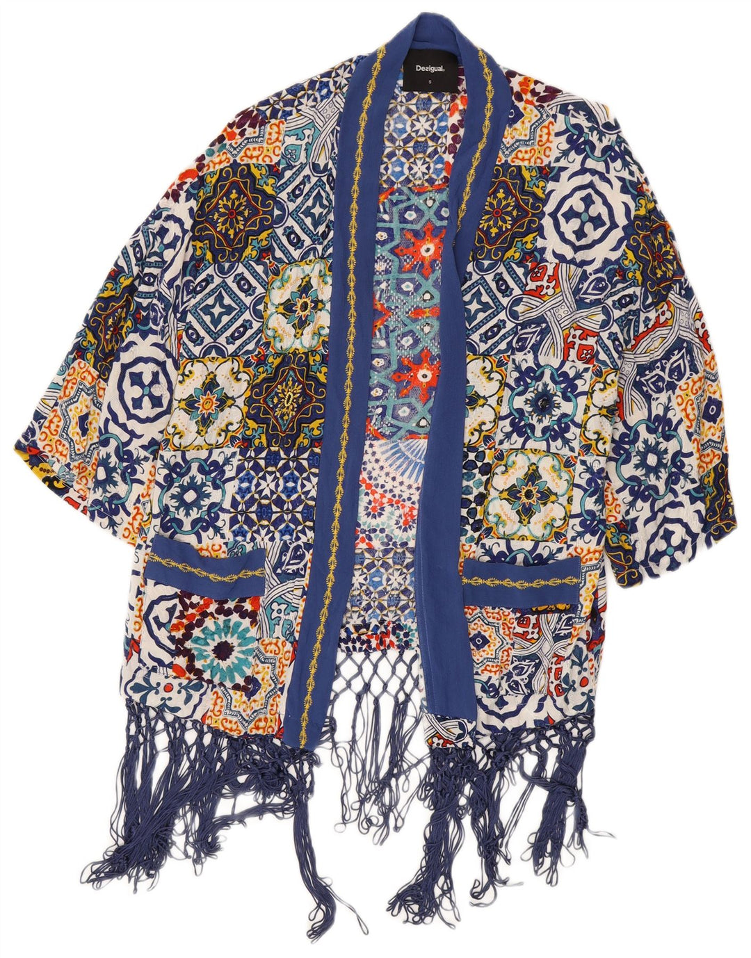 Desigual γυναικεία ζακέτα υπερμεγέθη Τοπ 10 μικρού μεγέθους πολύχρωμη βισκόζη