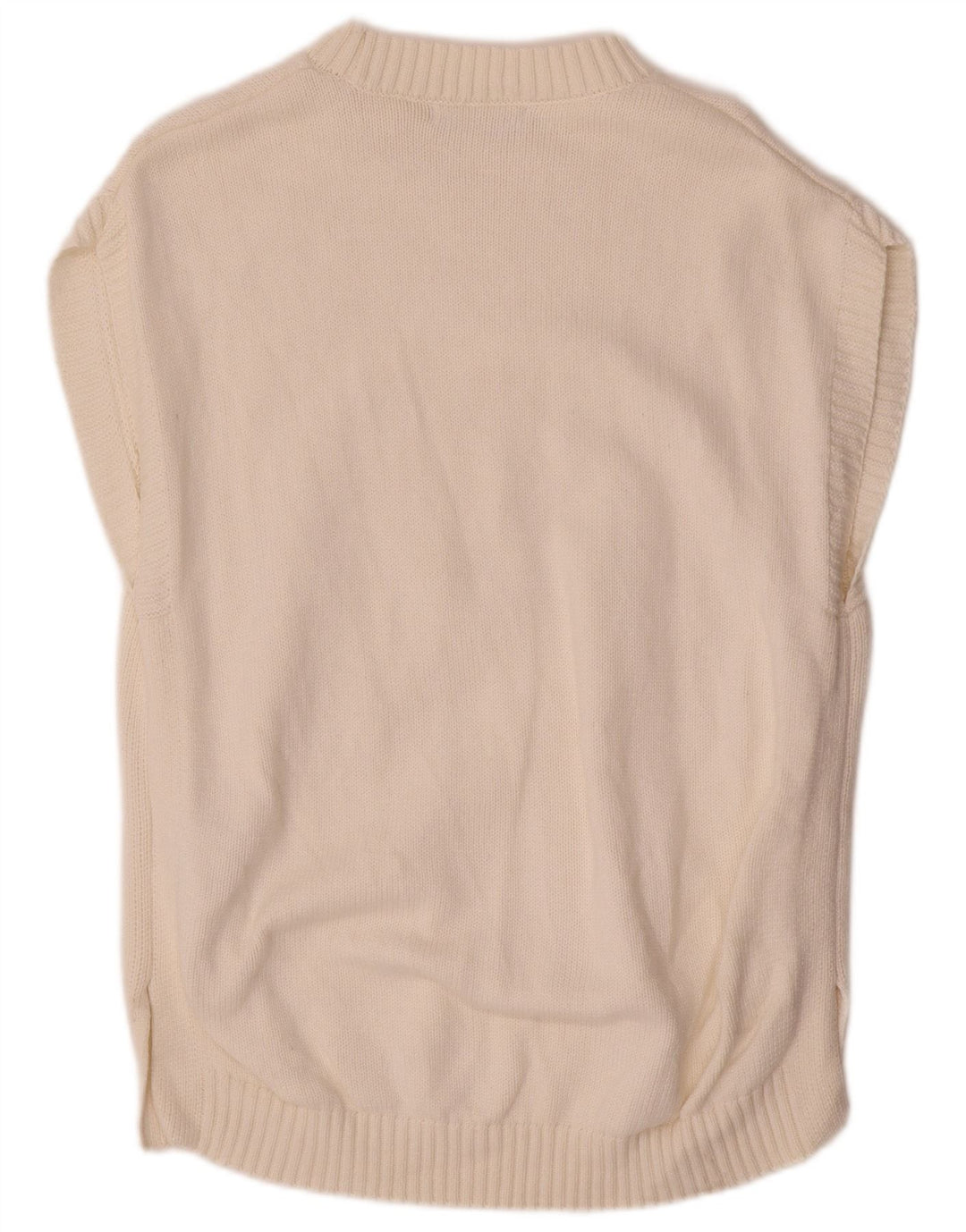 Marks & Spencer Ανδρικό γιλέκο Tank Top Medium Off White Argyle/Diamond Cotton