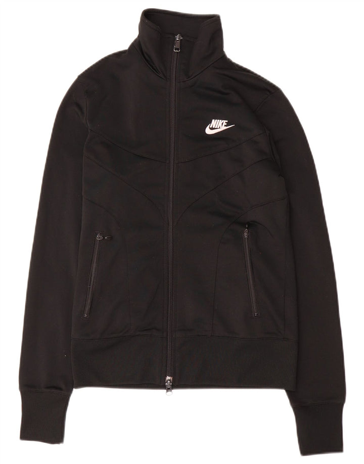Γυναικεία αθλητική φόρμα Nike Top Jacket UK 8/10 Small Black Polyester